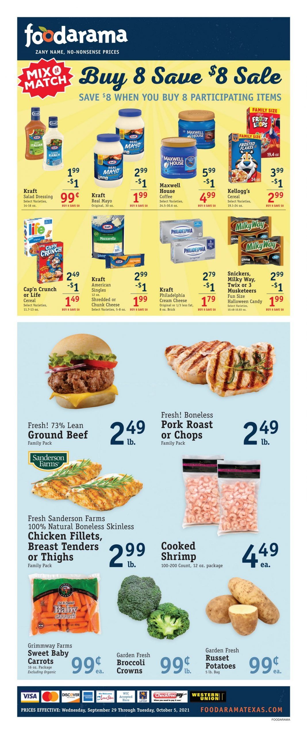 Foodarama Weekly Ad Sep 29 Oct 05, 2021