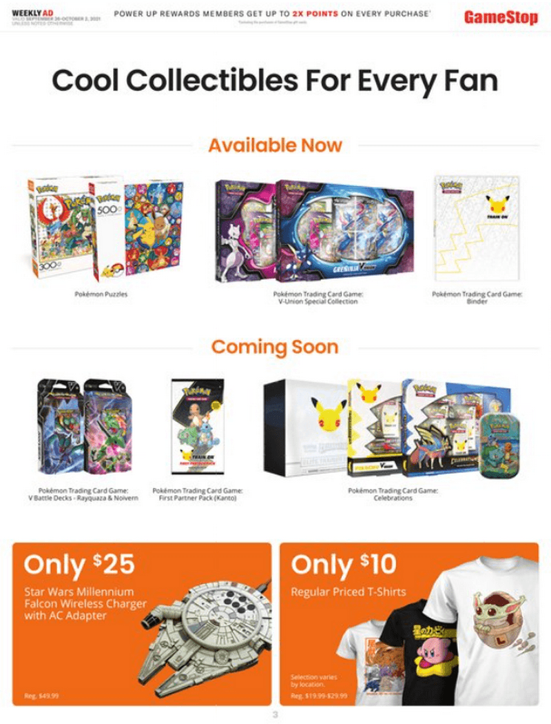 GameStop Weekly Ad Sep 26 Oct 02, 2021