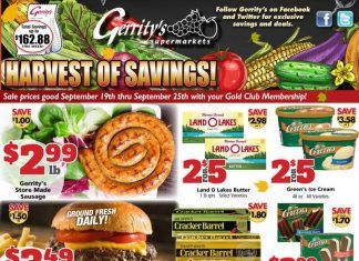 Gerrity’s Supermarkets Weekly Ad Sep 19 – Sep 25, 2021