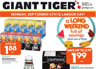 Giant Tiger Weekly Ad Sep 01 – Sep 07, 2021