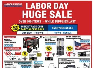 Harbor Freight Labor Day Sale Aug 30 – Sep 06, 2021
