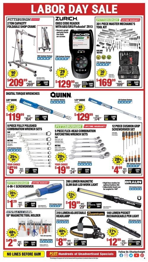 Harbor Freight Labor Day Sale Aug 30 Sep 06, 2021
