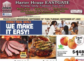 Harter House Weekly Ad Sep 15 – Sep 21, 2021