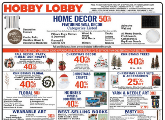 Hobby Lobby Weekly Ad Sep 05 – Sep 11, 2021