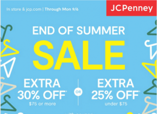 JCPenney End of Summer Sale Sep 02 – Sep 06, 2021