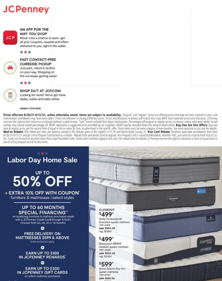 JCPenney Labor Day Ad Jun 07 Jun 13, 2021