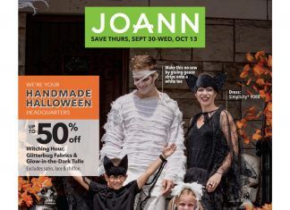 Jo-Ann Weekly Ad Sep 30 – Oct 13, 2021 (Halloween Promotion Included)