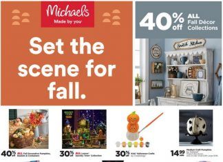 Michaels Weekly Ad Sep 12 – Sep 18, 2021 (Halloween Promotion Included)