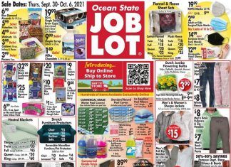Ocean State Job Lot Weekly Ad Sep 30 – Oct 06, 2021