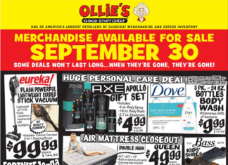 Ollie’s Weekly Ad Sep 30 – Oct 05, 2021