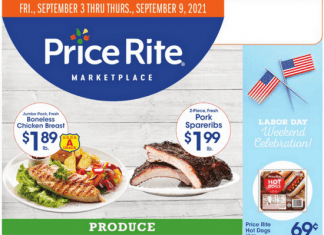 Price Rite Weekly Ad Sep 03 – Sep 09, 2021