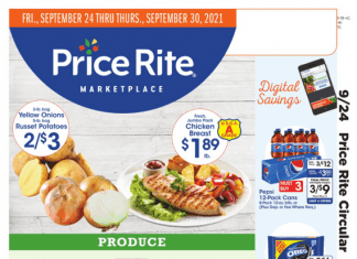 Price Rite Weekly Ad Sep 24 – Sep 30, 2021