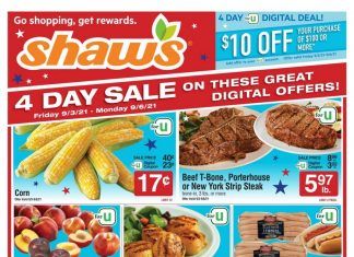 Shaw’s Weekly Ad Sep 03 – Sep 09, 2021
