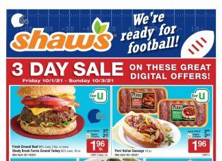 Shaw’s Weekly Ad Oct 01 – Oct 07, 2021