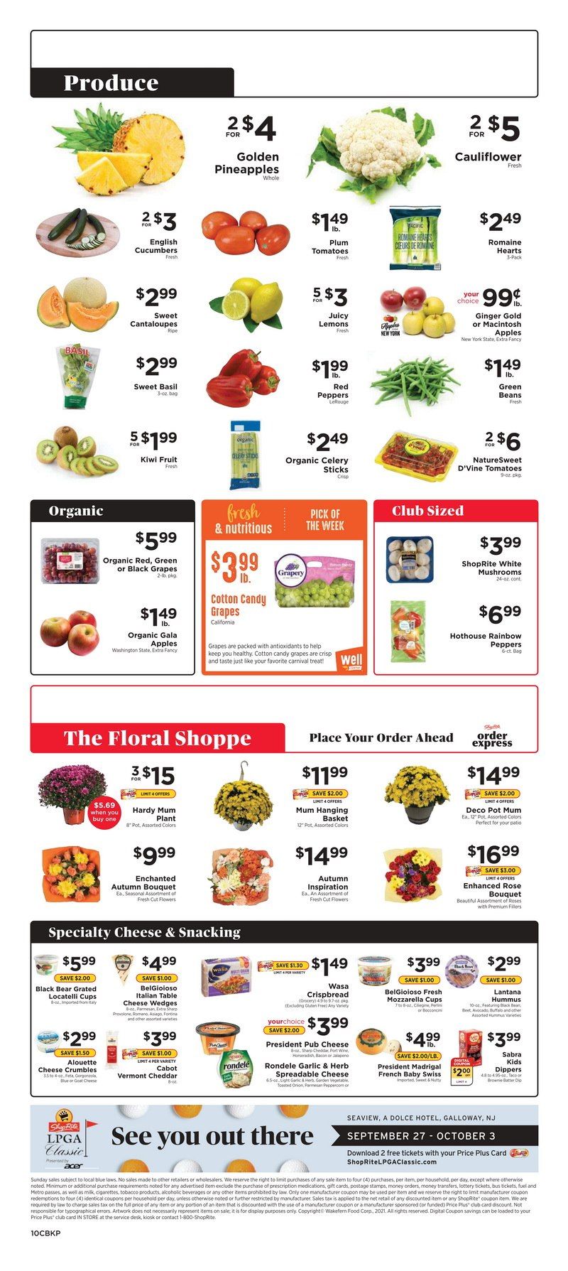 ShopRite Weekly Ad Sep 19 – Sep 25, 2021