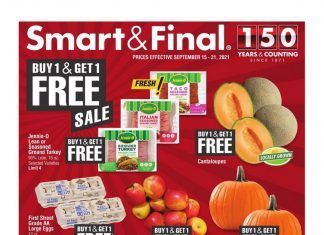 Smart & Final Weekly Ad Sep 15 – Sep 21, 2021