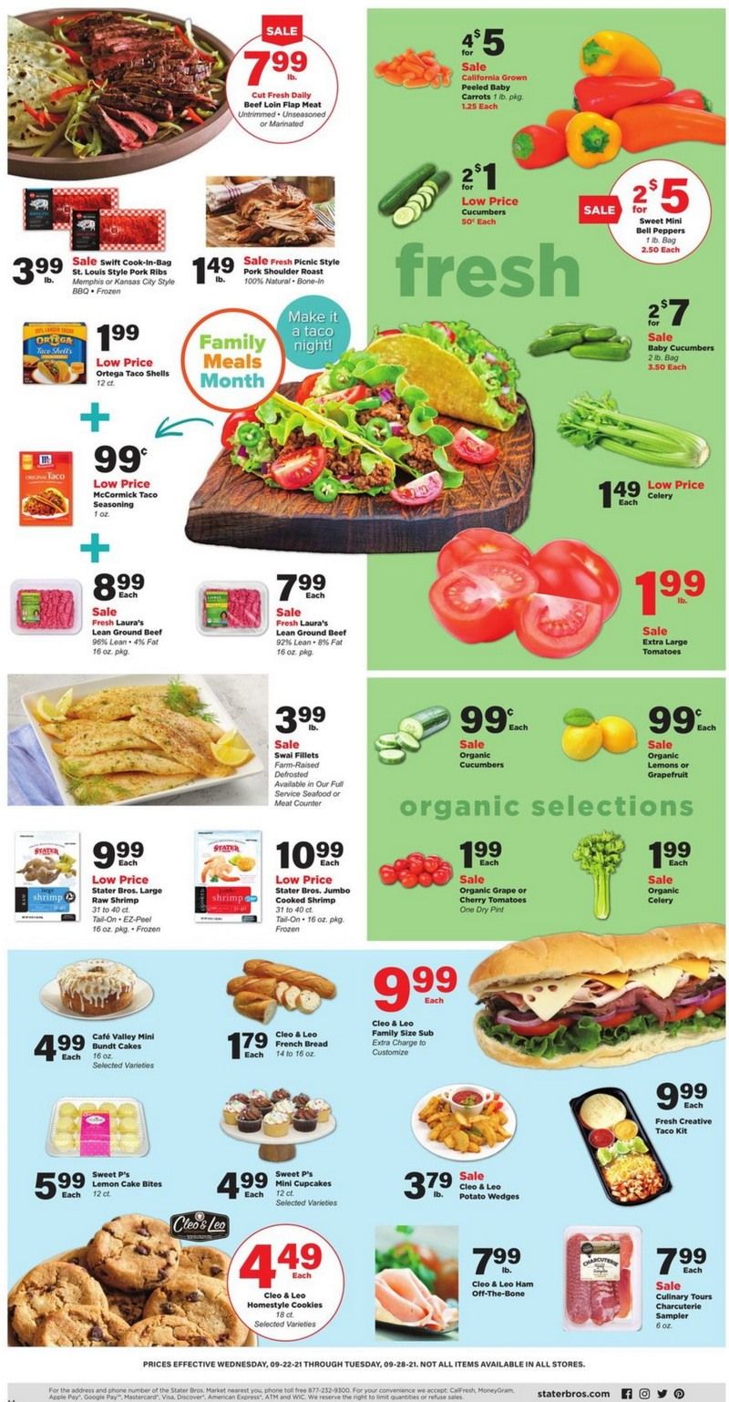 Stater Bros Weekly Ad Sep 22 Sep 28, 2021