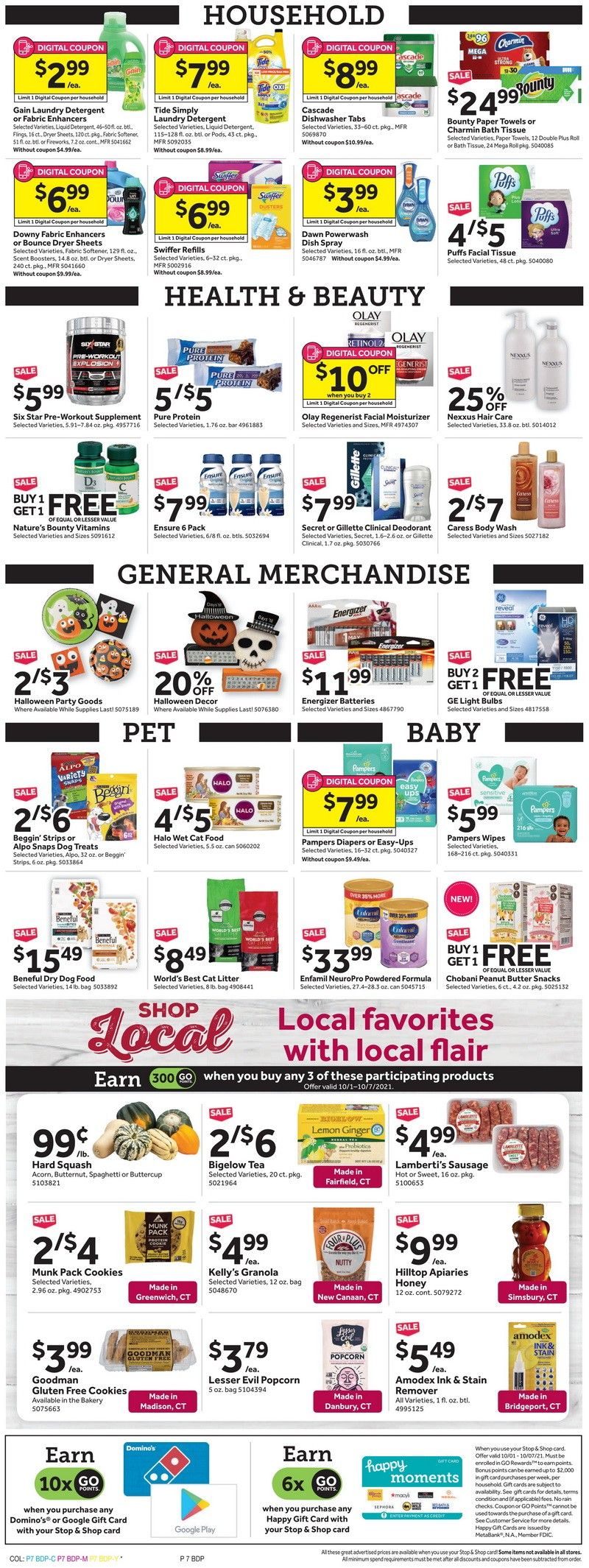 Stop & Shop Weekly Ad Oct 01 Oct 07, 2021