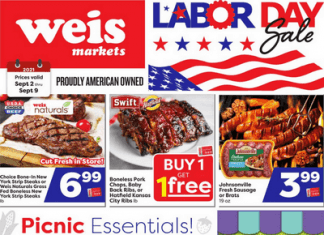 Weis Markets Weekly Sale Sep 02 – Sep 09, 2021