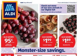 ALDI Weekly Ad Oct 27 – Nov 02, 2021 (Halloween Promotion Included)