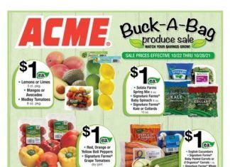 Acme Weekly Ad Oct 22 – Oct 28, 2021 (Halloween Promotion Included)