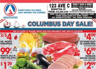 Associated Supermarkets Weekly Ad Oct 08 – Oct 14, 2021