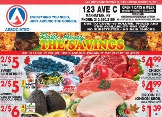Associated Supermarkets Weekly Ad Oct 22 – Oct 28, 2021