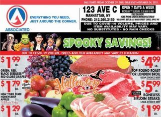Associated Supermarkets Weekly Ad Oct 29 – Nov 04, 2021
