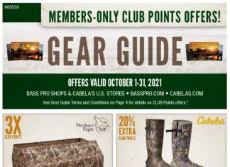 Bass Pro Shops Gear Guide Sale Oct 01 – Oct 31, 2021