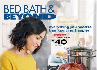 Bed Bath & Beyond Weekly Ad Nov 01 – Nov 14, 2021 (Thanks-for-Giving Promotion Included)