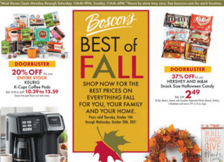 Boscov’s Weekly Ad Oct 14 – Oct 20, 2021 (Halloween Promotion Included)