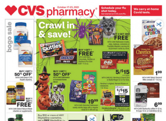 CVS Weekly Ad Oct 17 – Oct 23, 2021 (Halloween Promotion Included)