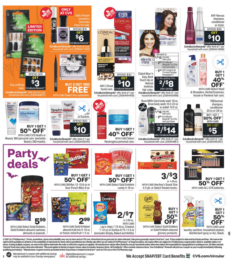 CVS Weekly Ad Oct 24 Oct 30, 2021 (Halloween Promotion Included)