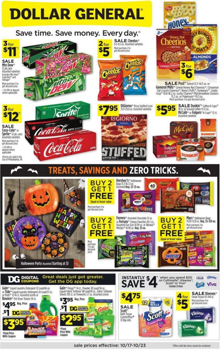 Dollar General Weekly Ad Oct 17 Oct 23, 2021 (Halloween Promotion