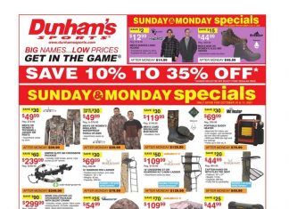 Dunham’s Sports Weekly Ad Oct 09 – Oct 14, 2021