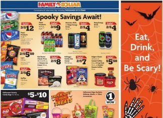 Family Dollar Weekly Ad Oct 24 – Oct 30, 2021 (Halloween Promotion Included)