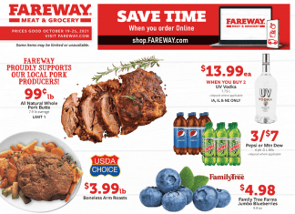 Fareway Weekly Ad Sale Oct 19 – Oct 25, 2021
