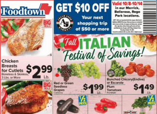 Foodtown Weekly Ad Oct 08 – Oct 14, 2021
