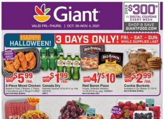 Giant Food Weekly Ad Oct 29 – Nov 04, 2021 (Halloween Promotion Included)