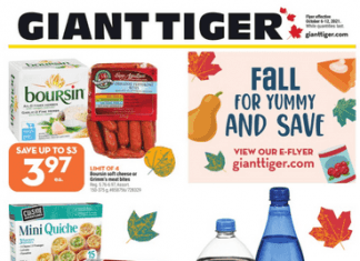 Giant Tiger Weekly Ad Oct 06 – Oct 12, 2021 (Halloween Promotion Included)