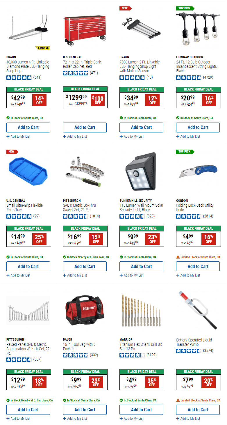 Harbor Freight Black Friday Sale Oct 29 Nov 11 2021