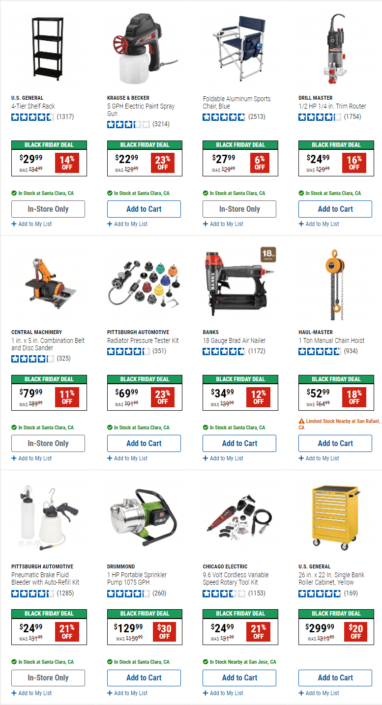 Harbor Freight Black Friday Sale Oct 29 Nov 11, 2021