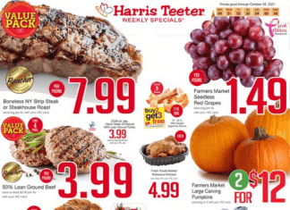 Harris Teeter Weekly Ad Oct 20 – Oct 26, 2021 (Halloween Promotion Included)