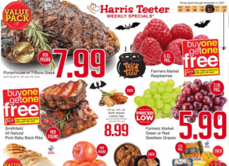 Harris Teeter Weekly Ad Oct 27 – Nov 02, 2021 (Halloween Promotion Included)