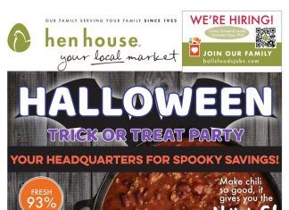 Hen House Weekly Ad Oct 27 – Nov 02, 2021 (Halloween Promotion Included)