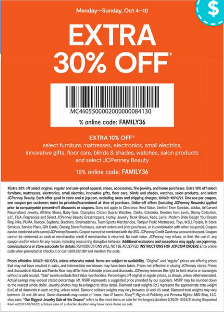 JCPenney Weekly Ad Oct 04 Oct 10, 2021