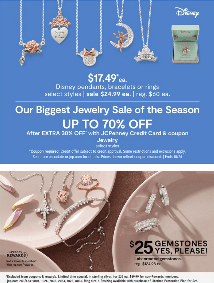 JCPenney Seasonal Lowest Prices Sale Oct 21 Oct 24, 2021
