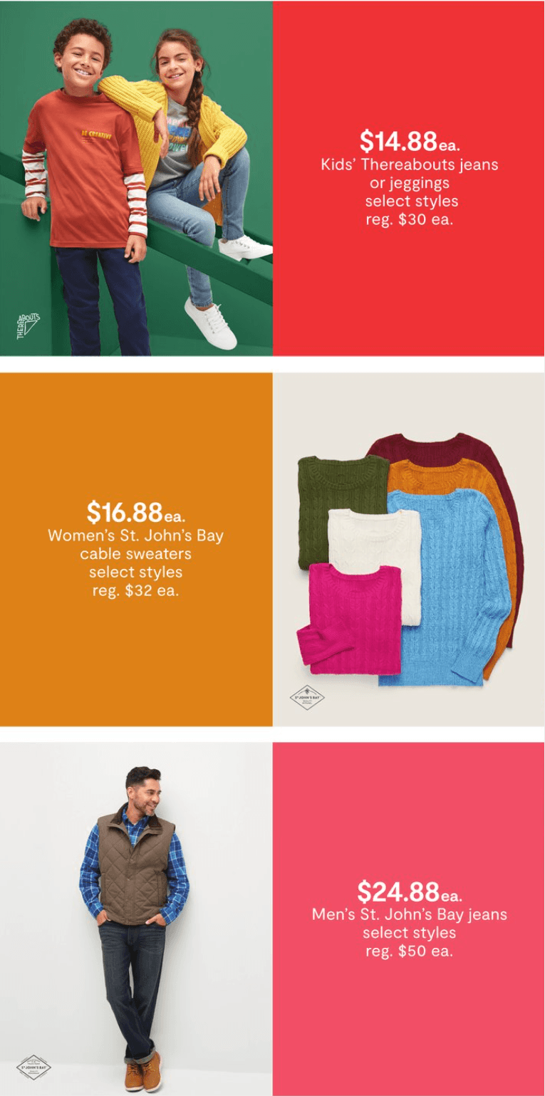 JCPenney Seasonal Lowest Prices Sale Oct 21 Oct 24, 2021