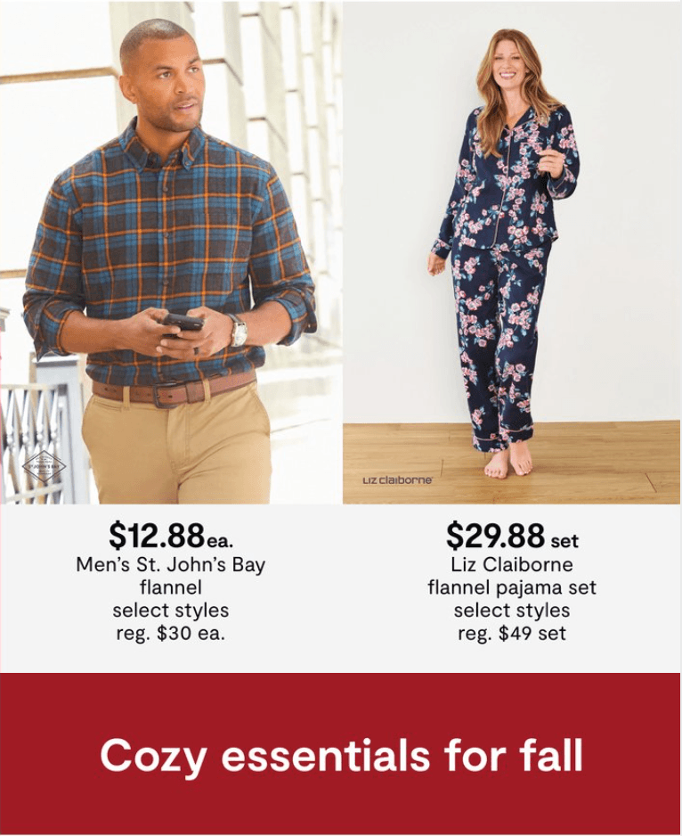 JCPenney Seasonal Lowest Prices Sale Oct 21 Oct 24, 2021