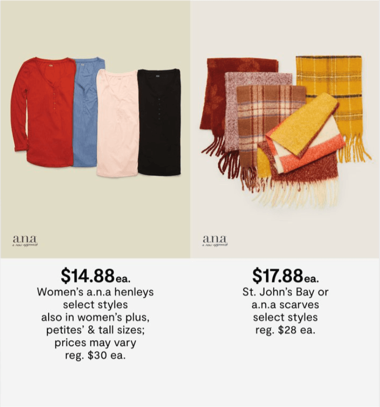 JCPenney Seasonal Lowest Prices Sale Oct 21 Oct 24, 2021